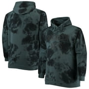 Men's Fanatics Black Brooklyn Nets Big \u0026 Tall Wordmark Cloud Dye Pullover Hoodie